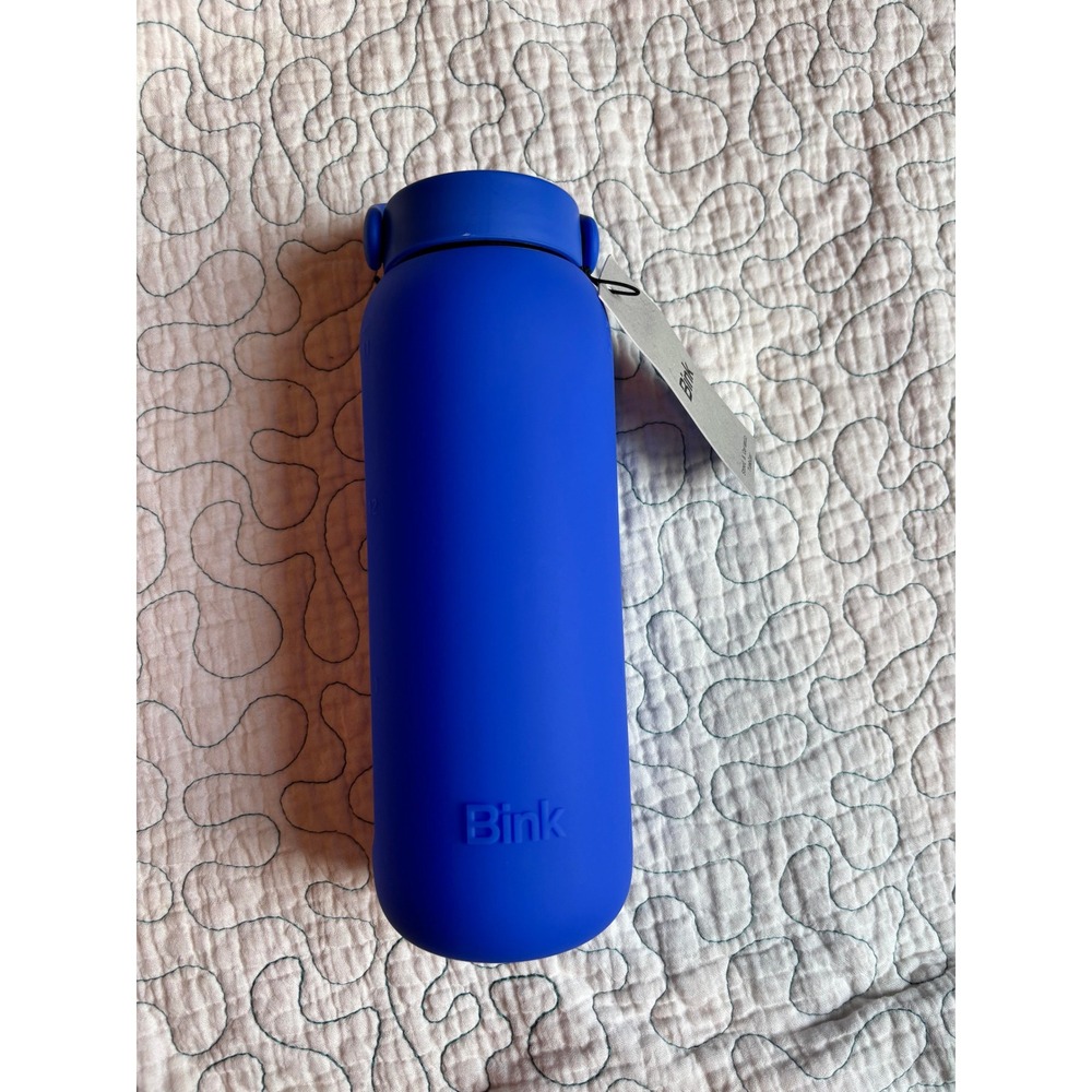 Bink Blue 21oz Straw Tumbler Insulated Steel Ceramic Coated Water Bottle